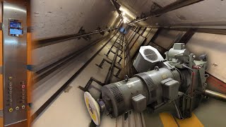 4 OTIS modded 70s Bottom Drive SCHINDLER Lifts in Geneva, Switzerland