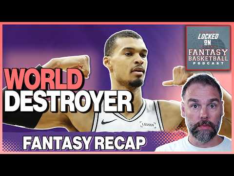 Victor Wembanyama Was Unstoppable, Tuesday's NBA Fantasy Basketball Recap