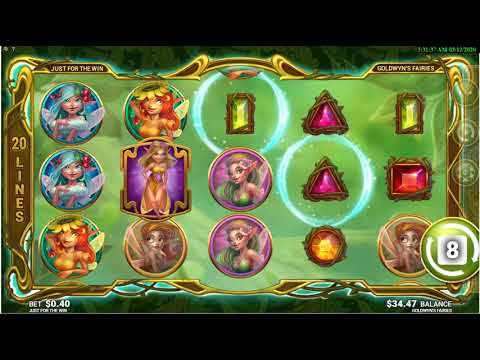 Video Slots - Goldwyn's Fairies - $1.40 Win