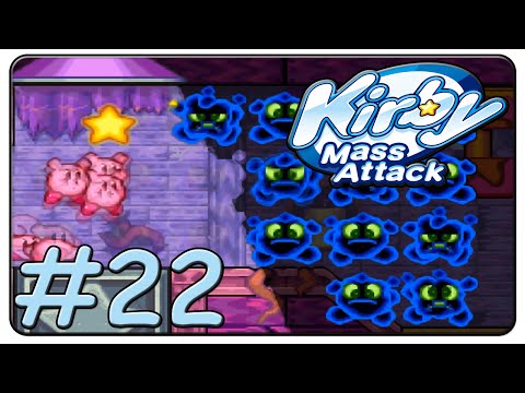 Kirby Mass Attack 100% Walkthrough Part 22 Volcano Valley Stage 5 & 6
