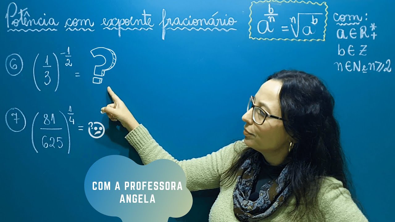 Potência com Expoente Fracionário - Matemática Básica - Revisão para ENEM e Concursos - Profª Angela