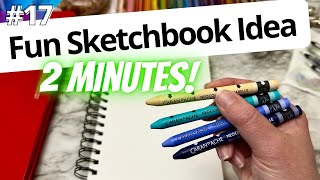 🎨 Quick 2 minute Sketchbook Warmups | WINTER BIRDS