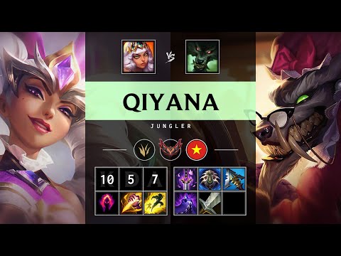 Qiyana Jungle vs Warwick: Unstoppable - VN Grandmaster Patch 14.24