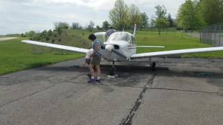 Ryan C. Stebbins First Solo Flight - Champagne Shower and Shirt Tail Cutting 04-21-2017