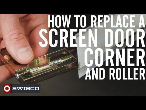How to Replace a Screen Door Corner and Roller [1080p]