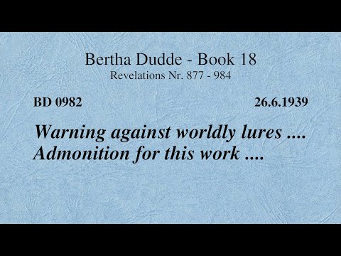 BD 0982 - WARNING AGAINST WORLDLY LURES .... ADMONITION FOR THIS WORK ....