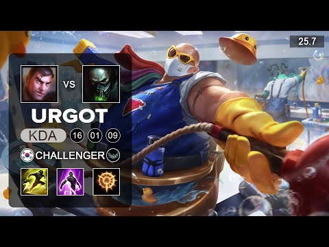 Urgot vs Jayce Top - KR Challenger - Patch 25.7 Season 15