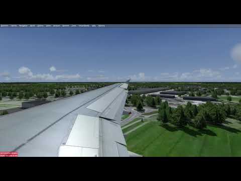 A321 landing in Billund (EKBI)
