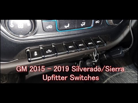 Upfitter switches 2015- 2019 Chevy Silverado GMC Sierra trucks
