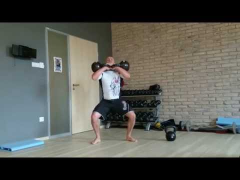 Double 32kg kettlebell complex