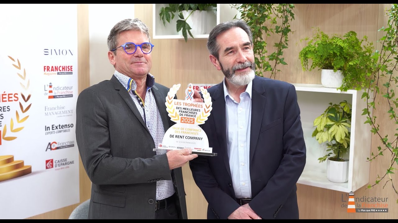 TM2F 2025 Réseau de 11 à 50 franchisés « Taux de confiance des franchisés » De Rent Company