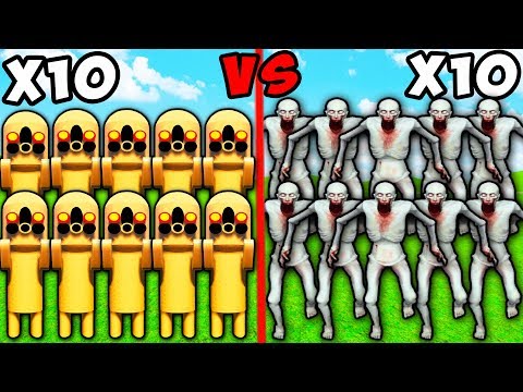 10 SCP-173 VS 10 SCP-096 В BRICK RIGS! СКУЛЬПТУРЫ VS СКРОМНИКОВ! БИТВА СЦП И ЭВОЛЮЦИЯ В БРИК РИГС!