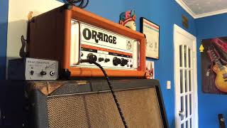 Video thumbnail for Orange OR120 1972 Vintage Amplifier Demo Subscribe for more vintage demos by The Amateur Guitar Guy……with an IPhone