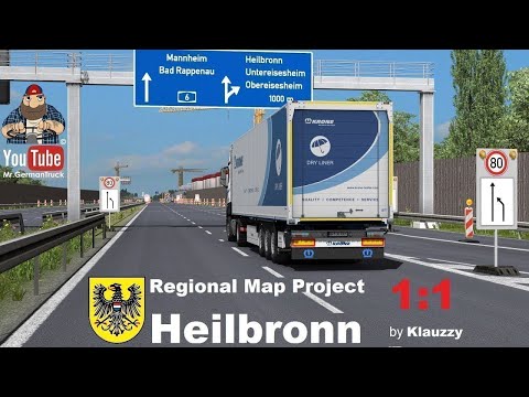 [ETS2 v1.36] RMP: Heilbronn MAP 1:1 v1.0.9 *scale of 1:1*