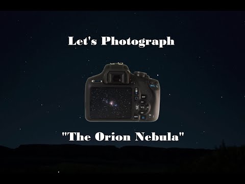 Photographing the Orion Nebula with dslr