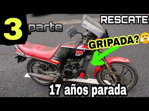 #3 Rescate Yamaha RD 😤 ESTÁ GRIPADA?? Moto parada 17 años💀 Freno bloqueado, recambios y limpiar