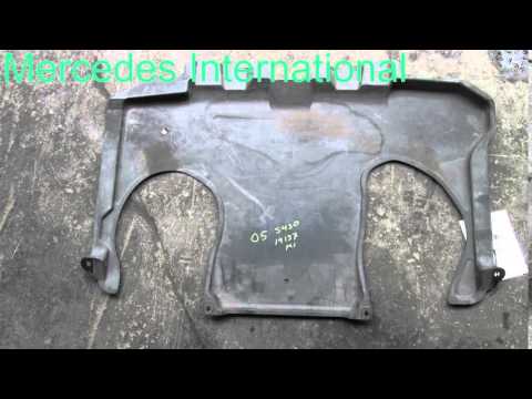 2005 Mercedes S430 Engine Splash Shield Rear 2205246330 - mbiparts.com Used OEM Mercedes Part... OEM