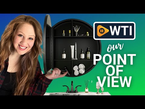 Keonjinn 26 in Round Black Medicine Cabinets for Bathroom with Mirror - WTI product video review