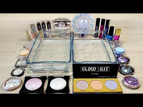 "Pearl vs Galaxy" Series #21 Season "Theme" / Mixing eyeshadow and glitter into Clear Slime
