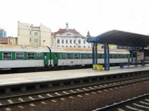 Odjezd vlaku Os 6806 ze stanice Ústí nad Labem hlavní nádraží
