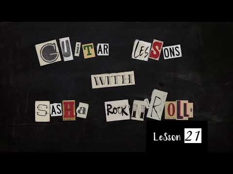 Sasha Rock'n'Roll guitar lessons   The Exploited Was It Me видео урок №21 tuto