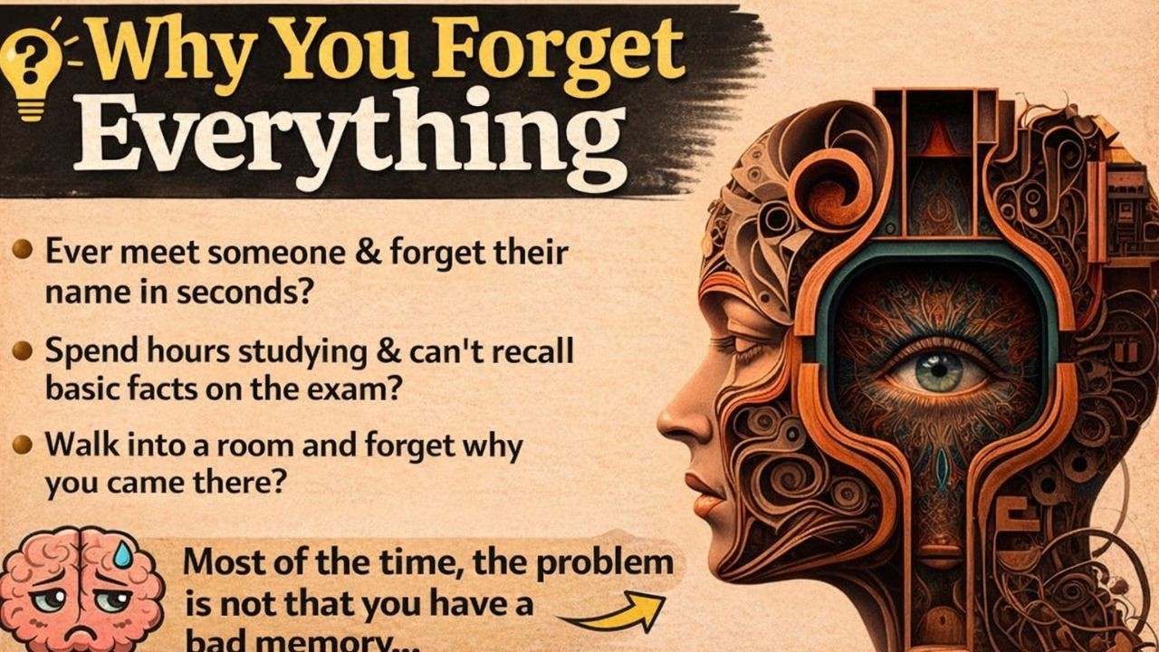 Why You Forget Everything | Train Your Brain to Remember Better | English Learning Story