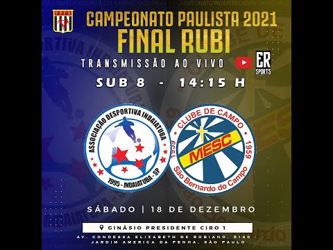Final do Campeonato Paulista entre Indaiatuba x Mesc - SUB 8 (Série Rubi)