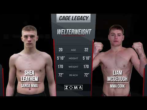 Shea Leathem (Sanda MMA) V Liam McGeough (MMA Cork) - Cage Legacy 14