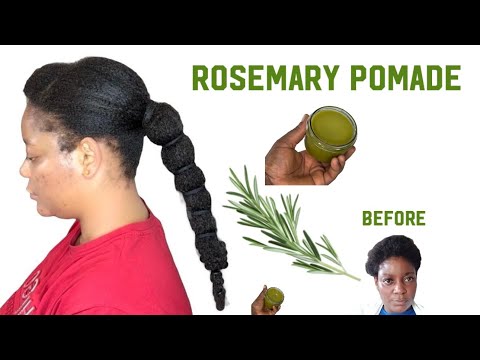 How to make Rosemary Pomade for 10x faster hair growth/ Do not wash out/ use 2x a week/ shiny hair
