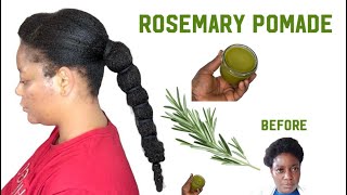 How to make Rosemary Pomade for 10x faster hair growth/ Do not wash out/ use 2x a week/ shiny hair