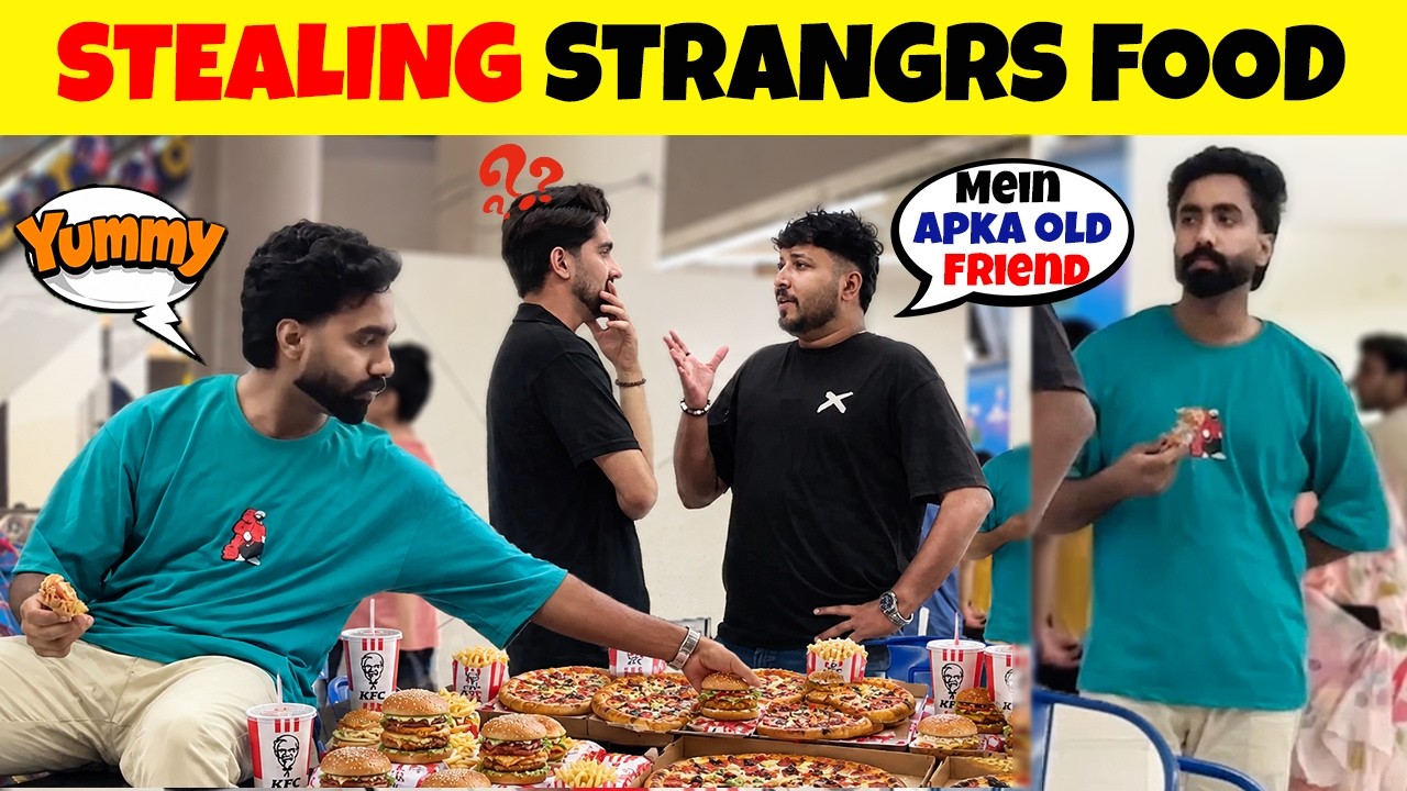 Eating Strangers Food Prank 😂 |  by Sharik Shah & Iqbal Malik