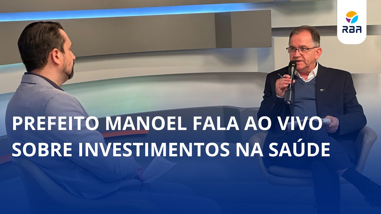 Prefeito Manoel fala ao vivo sobre investimentos na Saúde