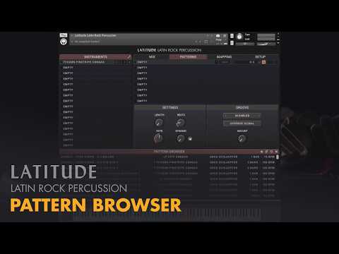 Video for Latitude Latin Rock Percussion - Pattern Browser