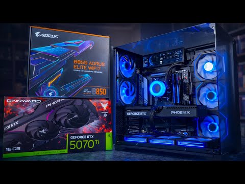 22 minutes of BUILDING a DREAM GAMING PC | LIAN LI POV BUILD | O11 VISION COMPACT + 9800X3D + 5070Ti