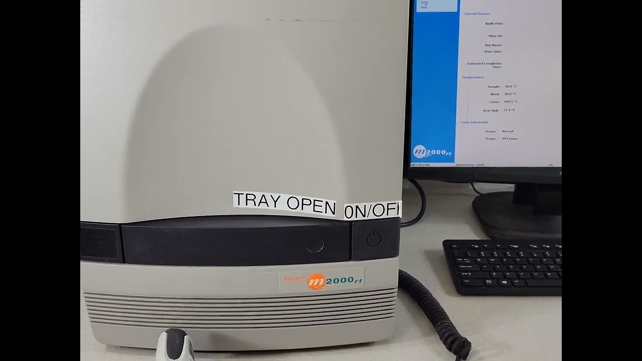 Testing an Abbott 9K15-01 m2000rt Real Time PCR RTPCR Diagnostic System