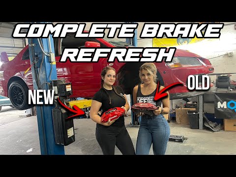 INSTALLING R1 CONCEPTS BRAKES ON MY EVO 8 WITH MARIA