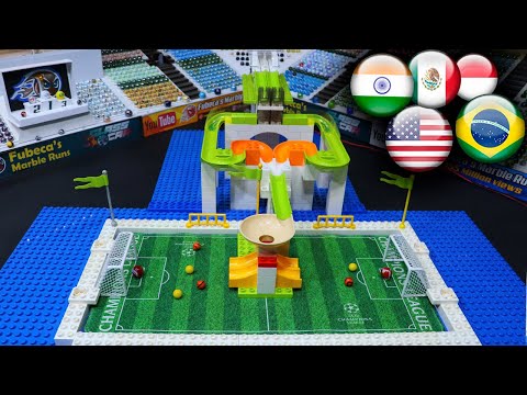 Top 10 Marble Soccer - by Fubeca's Marble Runs