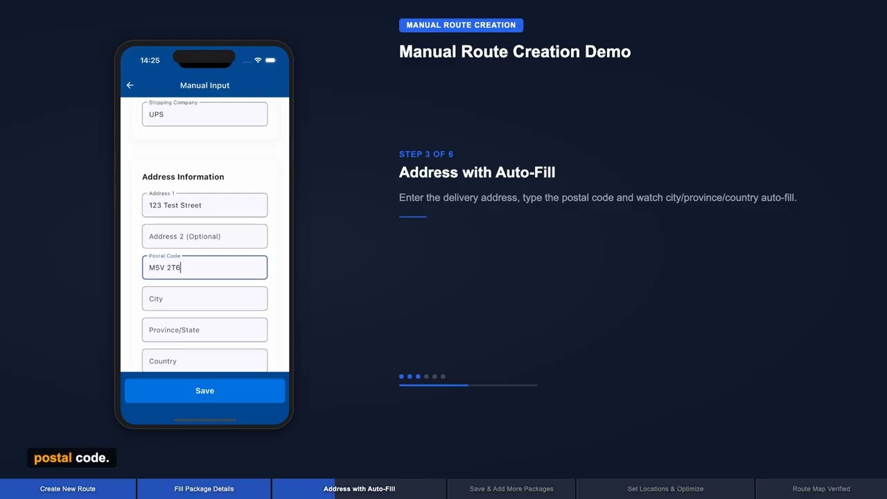 Manual Route Creation