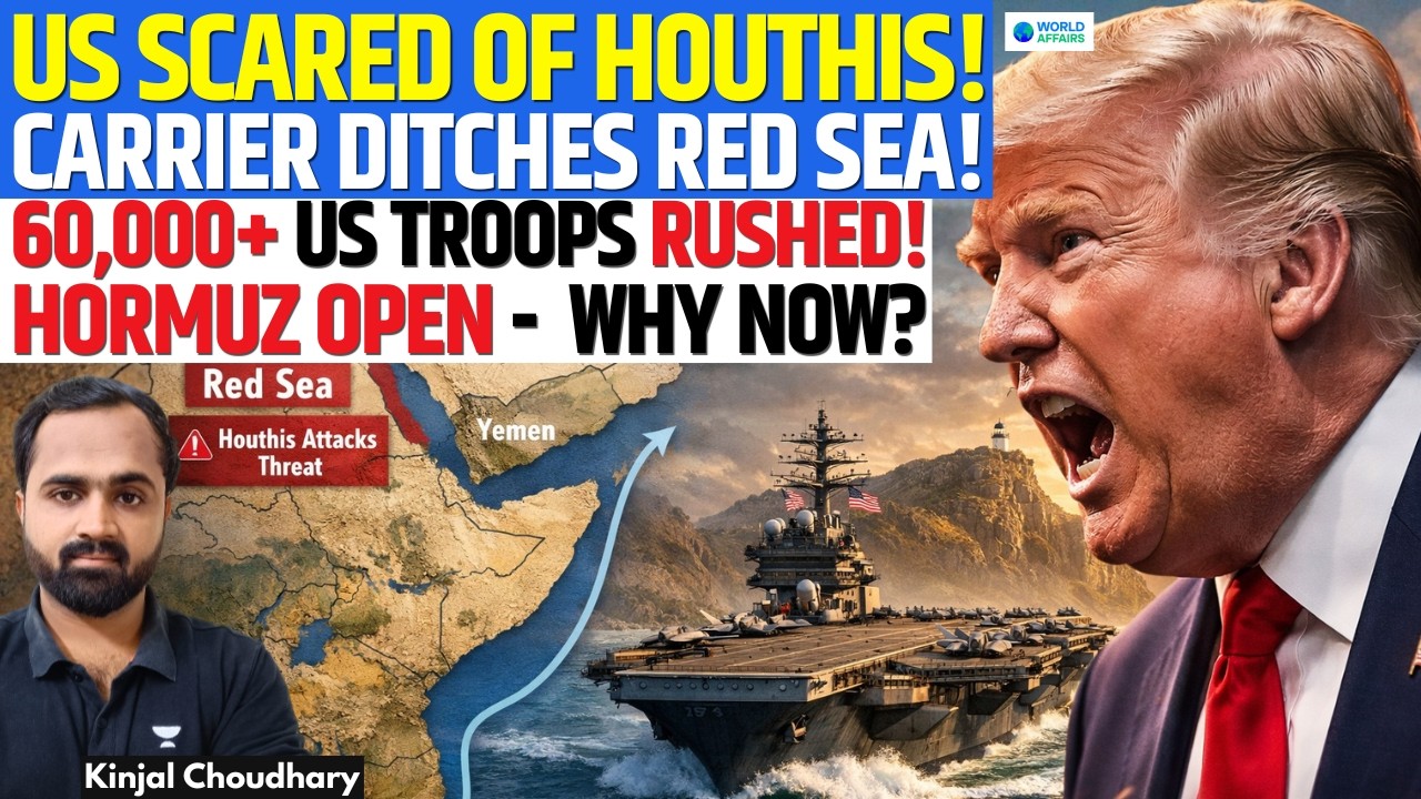 Iran Opens Hormuz But US Avoids Red Sea? 60,000+ Troops Rushed - What’s Happening? | Kinjal
