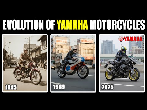 The Full Evolution of Yamaha Motorcycles (1945–2025) in 2 Minutes 40 Seconds. #YamahaEvolution