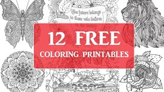 Download 12 Free Coloring Pages