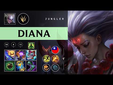 Diana Jungle vs Nidalee - TW Grandmaster Patch 26.03