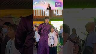 The tall giant model looks amazing in Mongolian attire! #fashion #robes