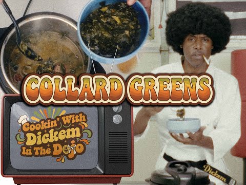 HOW TO COOK COLLARD GREENS - FULL VIDEO! -Larry Dickem