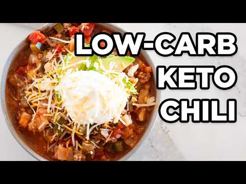 Keto Chili Recipe That's Low Carb & Healthy with 6 Net Carbs