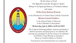 7-8-2020 Ordination Erika Lynn Jackson-Essiem and Kirsten Laurel Guidero