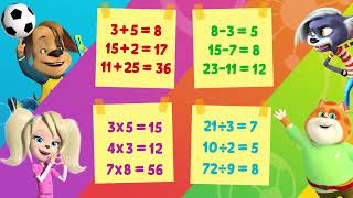 Learn Math games for kids. Math and Multiplication Tables Learning Games for kids