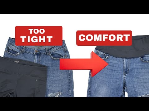 Too Tight Jeans To Comfort / Easy Sewing Hack