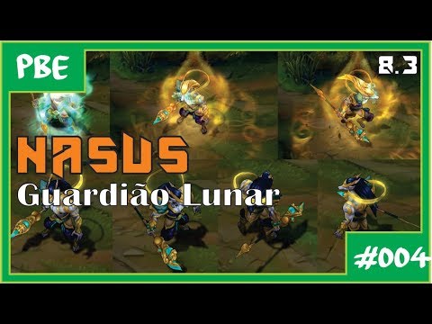 NOVA SKIN DO NASUS GUARDIÃO LUNAR - 3K DE PING