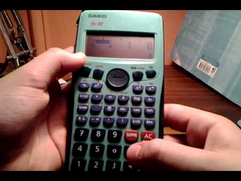 comment regler sa calculette casio fx-92